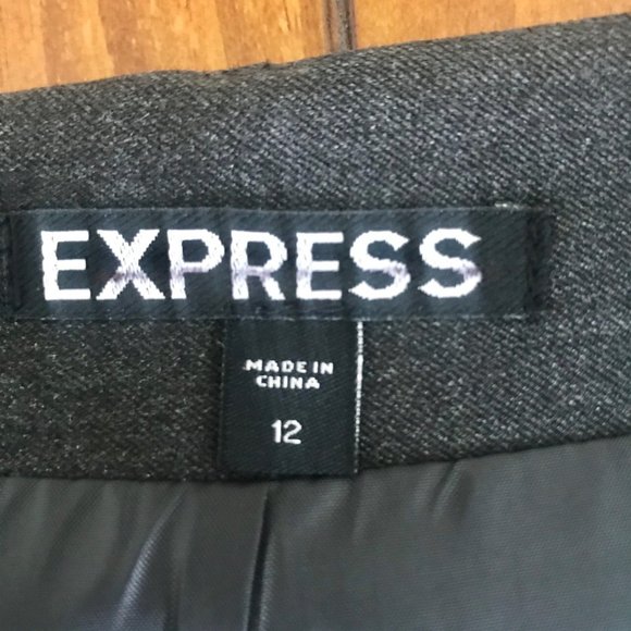 EXPRESS / Dark Gray Pencil Skirt - Picture 5 of 6